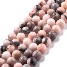 8mm Pink Zebra Jasper