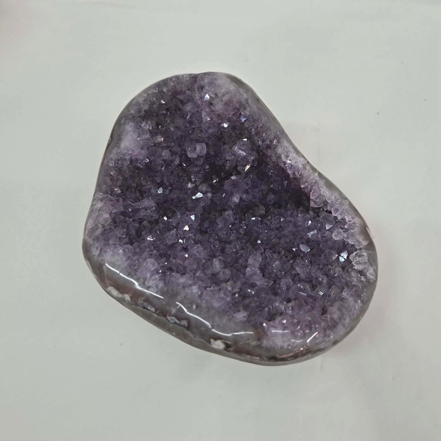 Amethyst curve cluster