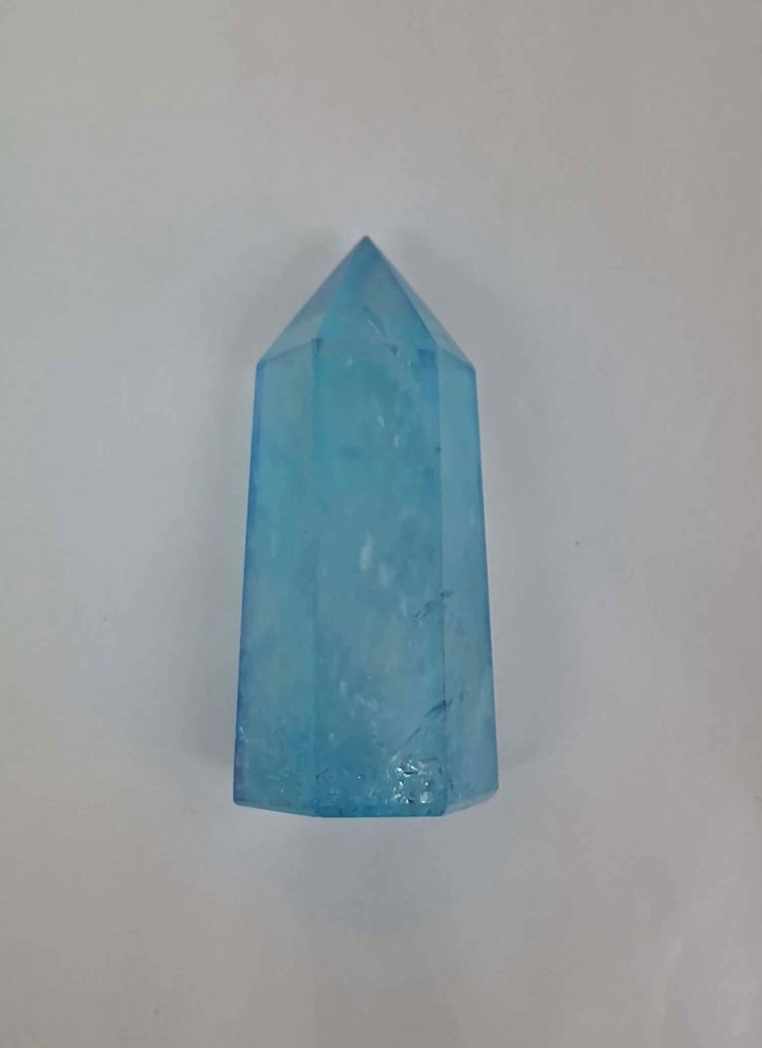 Blue Aura Quartz Tower