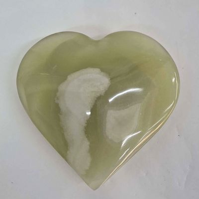 Banded Calcite Heart 9cm 1