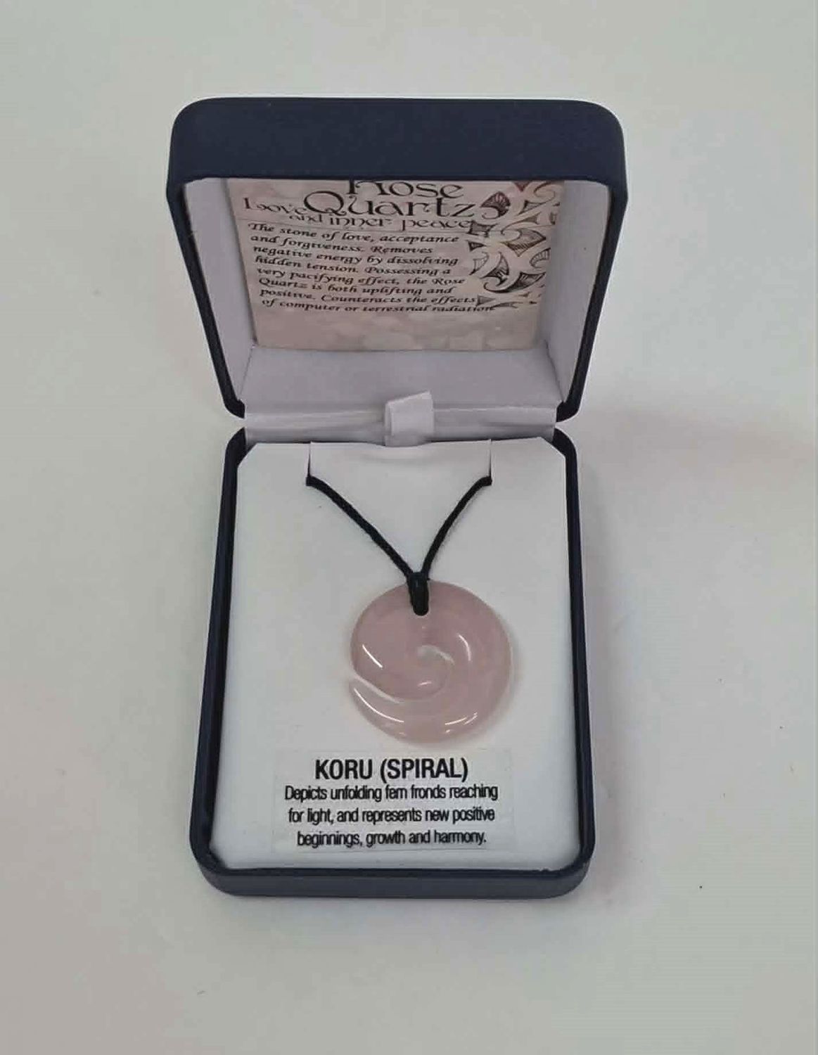 Rose Quartz Koru Spiral