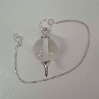 Clear Quartz Round Pendulum