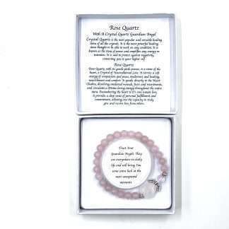 Rose Quartz Guardian Angel Bracelet