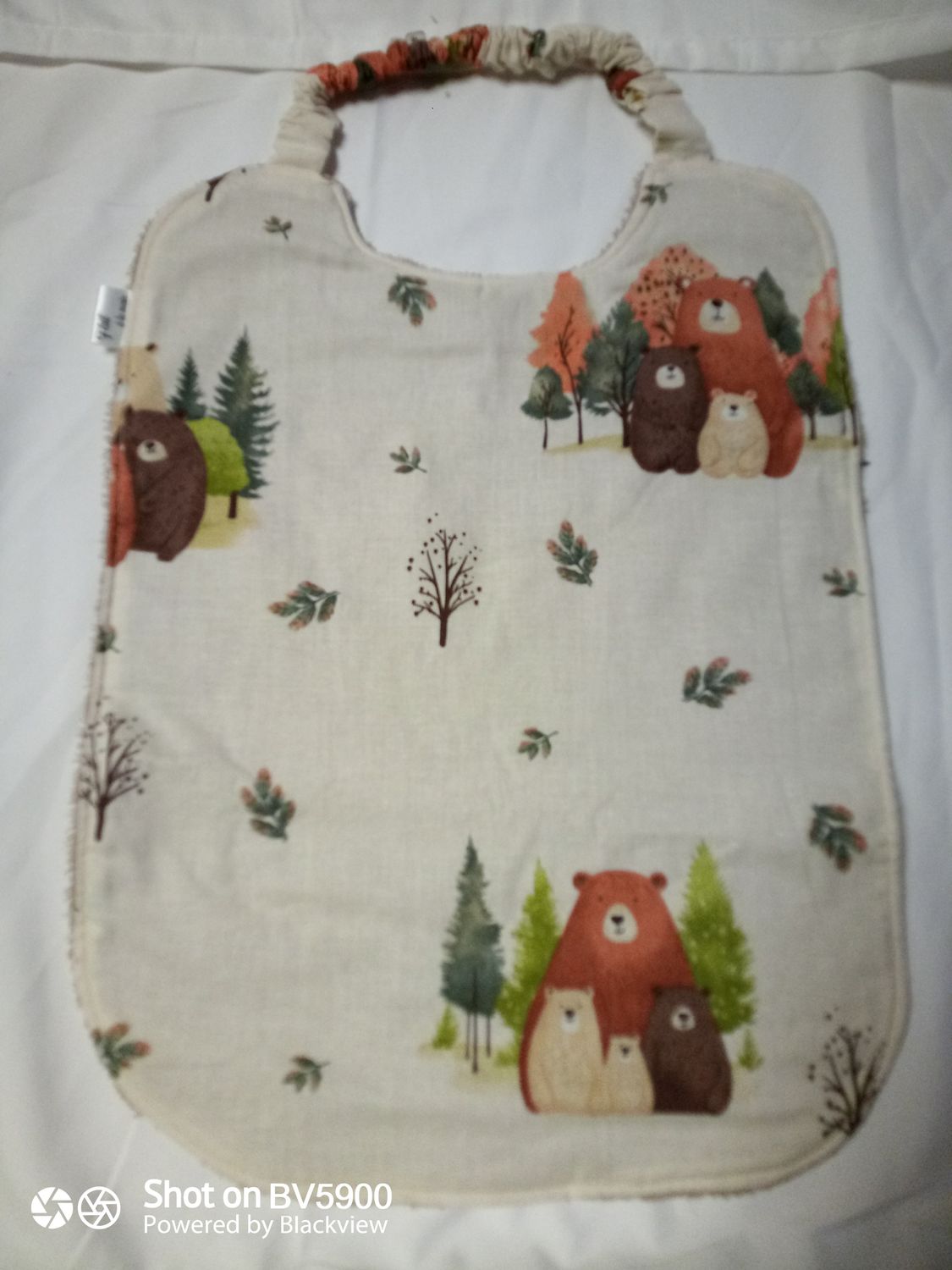 Bavoir avec élastique ( animaux forêt)