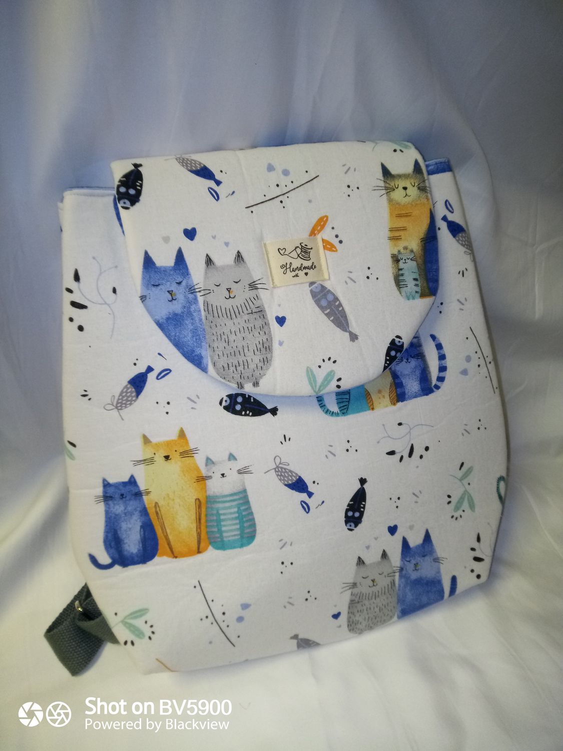 Sac à dos enfant ( chat bleu )