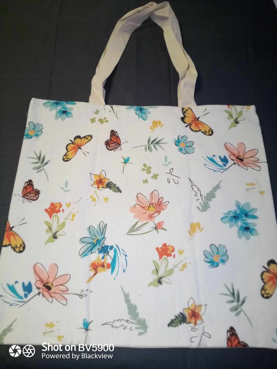 Sac cabas fleur 2
