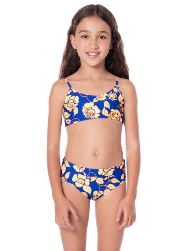 Maaji COBALT FLORA PEAR GIRLS BIKINI SET, Color: Blue SP26, Size: 06