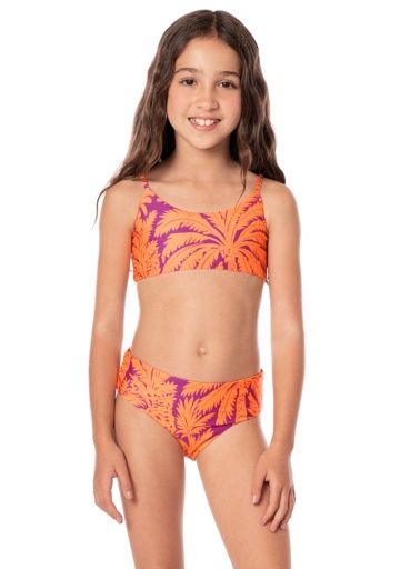 Maaji FLAMINGO PALM JULIET GIRLS BIKINI SET, Color: Purple SP26, Size: 06