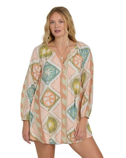 Billabong SWEET DREAMER MINI Dress, Color: White Cap SP26, Size: Small