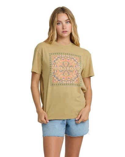 Billabong FLOWERS AHEAD SS TEE, Color: Stone SP26, Size: X-Small