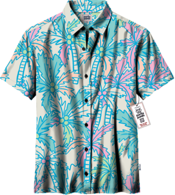 Party Pants BUSY PALMS WEEKENDER SS WOVEN