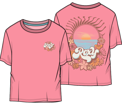 Roxy GIRLS' ALOHA STATE OVERSIZED TEE