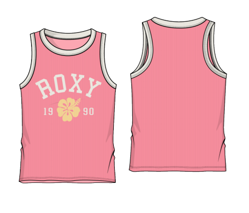 Roxy GIRLS' COLLEGIATE ARCH TANK