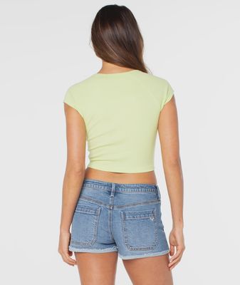 Roxy Five Palm Stripe Tee