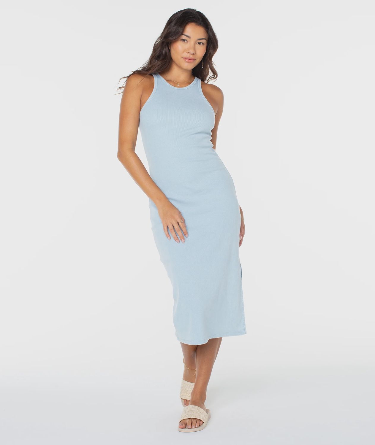 Roxy Emilia Midi Blue Dress