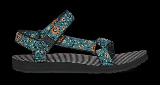 Teva Womens Original Universal, Color: Astronomy Blue Opal/Pale Lime Yellow SP26, Size: 6
