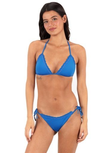 Hurley MACRAME TRI TIE TOP, Color: RIVIERA SP26, Size: S