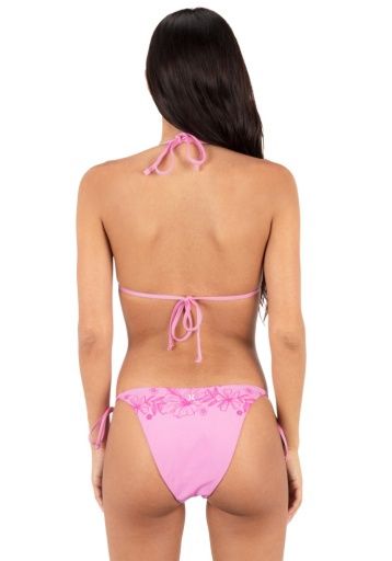 Hurley TROPICAL BLOOMS CHEEKY TIE SIDE BOTTOM, Color: Bright Plumeria/Hula SP26, Size: S