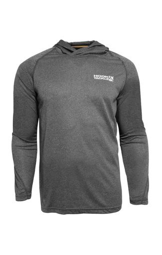 Hook &amp; Tackle SEAMOUNT Fishing HOODIE, Color: CHAR HEATHER SP26, Size: L