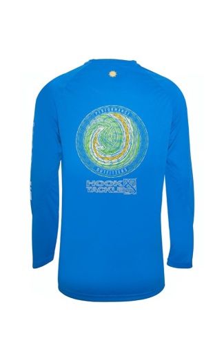 Hook &amp; Tackle HOOKED Fishing Shirt, Color: MALIBLUE SP26, Size: M