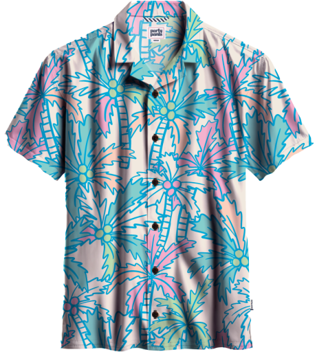 Party Pants BUSY PALMS SS WOVEN, Color: Vintage White SP26, Size: XS