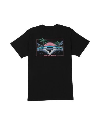 Quiksilver WAVE PRIMITIVE MT0 Tee, Color: BLACK SP26, Size: Small