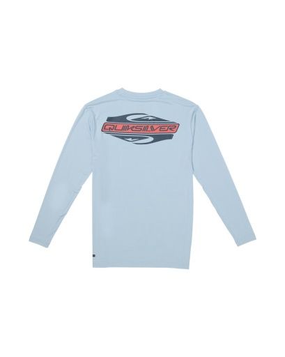 Quiksilver EVERYDAY GRAPHIC LS Rashguard, Color: SKYWAY SP26, Size: Small