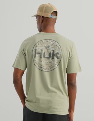 Huk Marlin Circle SS Pocket Tee