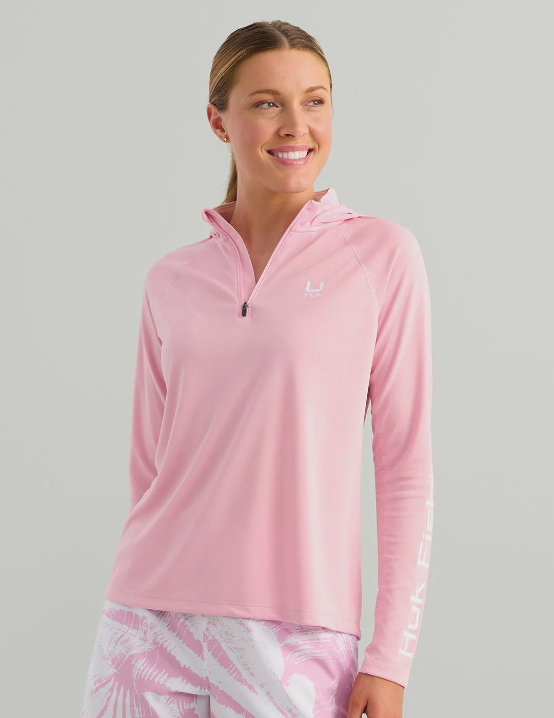 Huk Womens Icon 1/4 Zip Hoodie