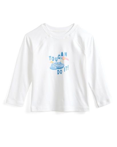 Chubbies The Lil Yes Toucan (Toddler Rashguard), Color: Optic White SP26, Size: 6-12M