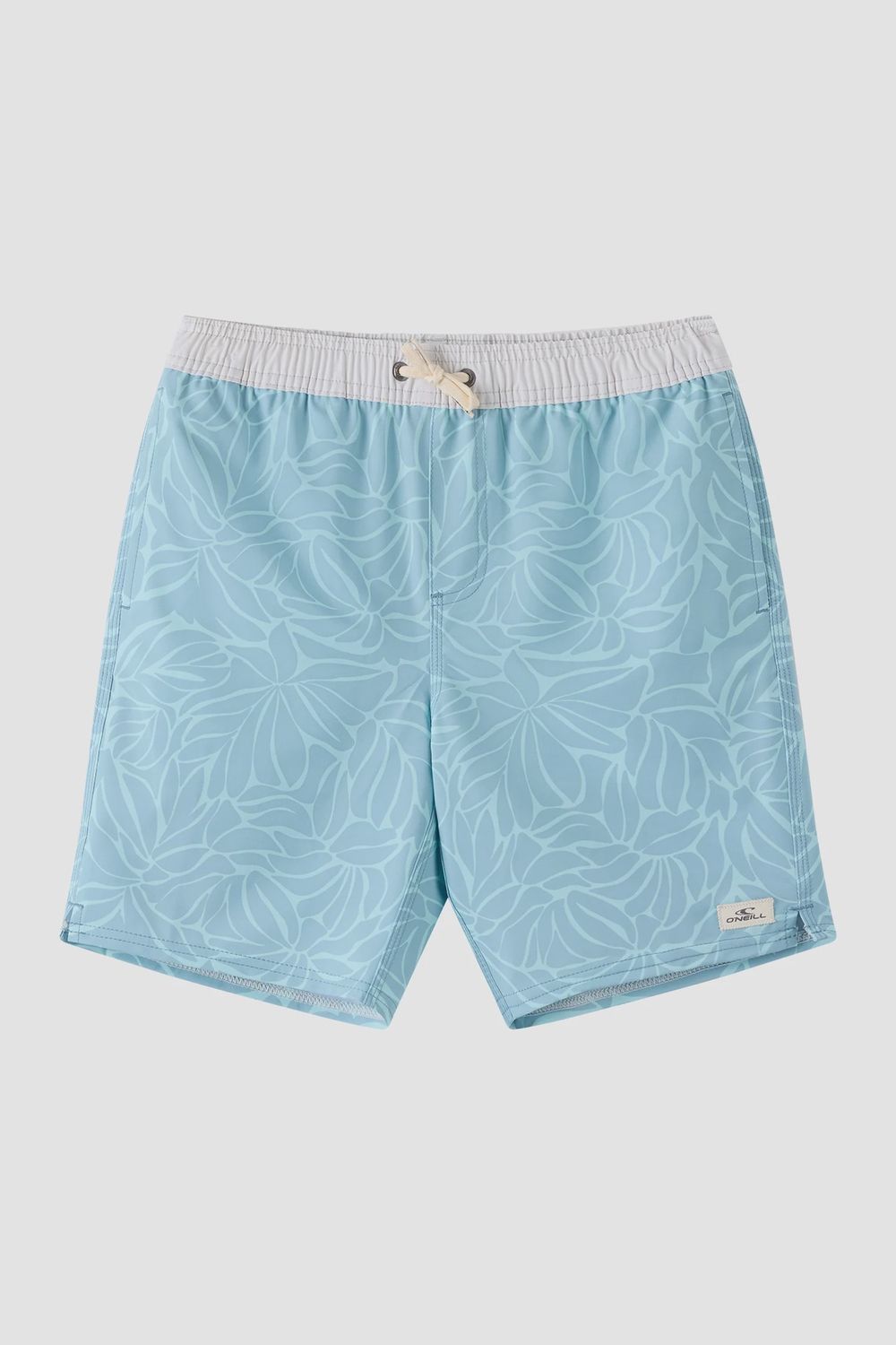 O’Neill Boys Hermosa 16” EW Lined Volley, Color: Stone Blue SP26, Size: Small