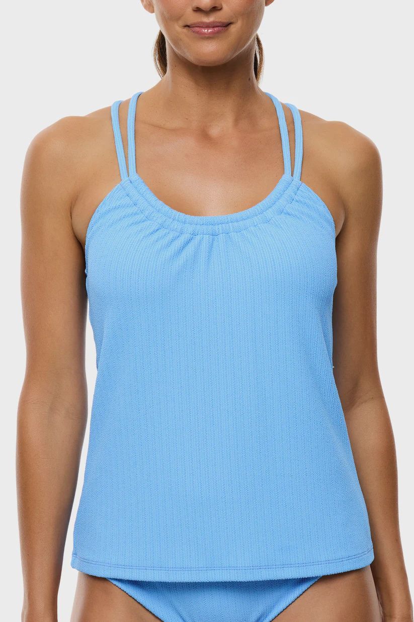 Next Mini Pucker Rib Shirr Tankini