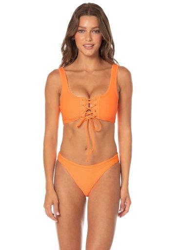 Maaji SOLAR REVERIE DAZZLE TOP, Color: Bright Orange SU26, Size: Small