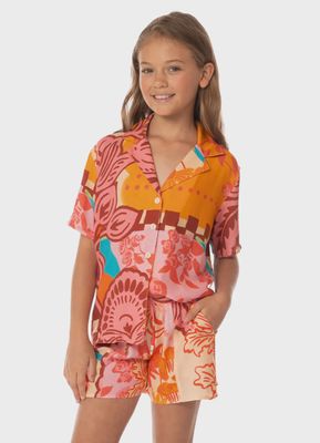 Maaji COSMIC TROPIC LITTLE NOISE GIRLS SHIRT