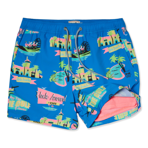 Party Pants 5' GULF O'MERICA HAPPY HOUR, Color: Blue SU26, Size: S