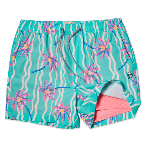 Party Pants 5' HEAT WAVE HAPPY HOUR Volley, Color: Teal SU26, Size: S