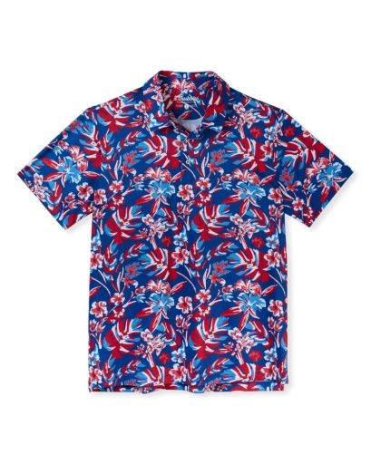 Chubbies The Star Spangled Bloom (Performance Polo), Color: Bright Blue SU26, Size: Small