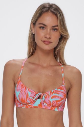 Swim Systems Avila Underwire Top, Colour: PALM DAZE RIB SU26, Size: Small