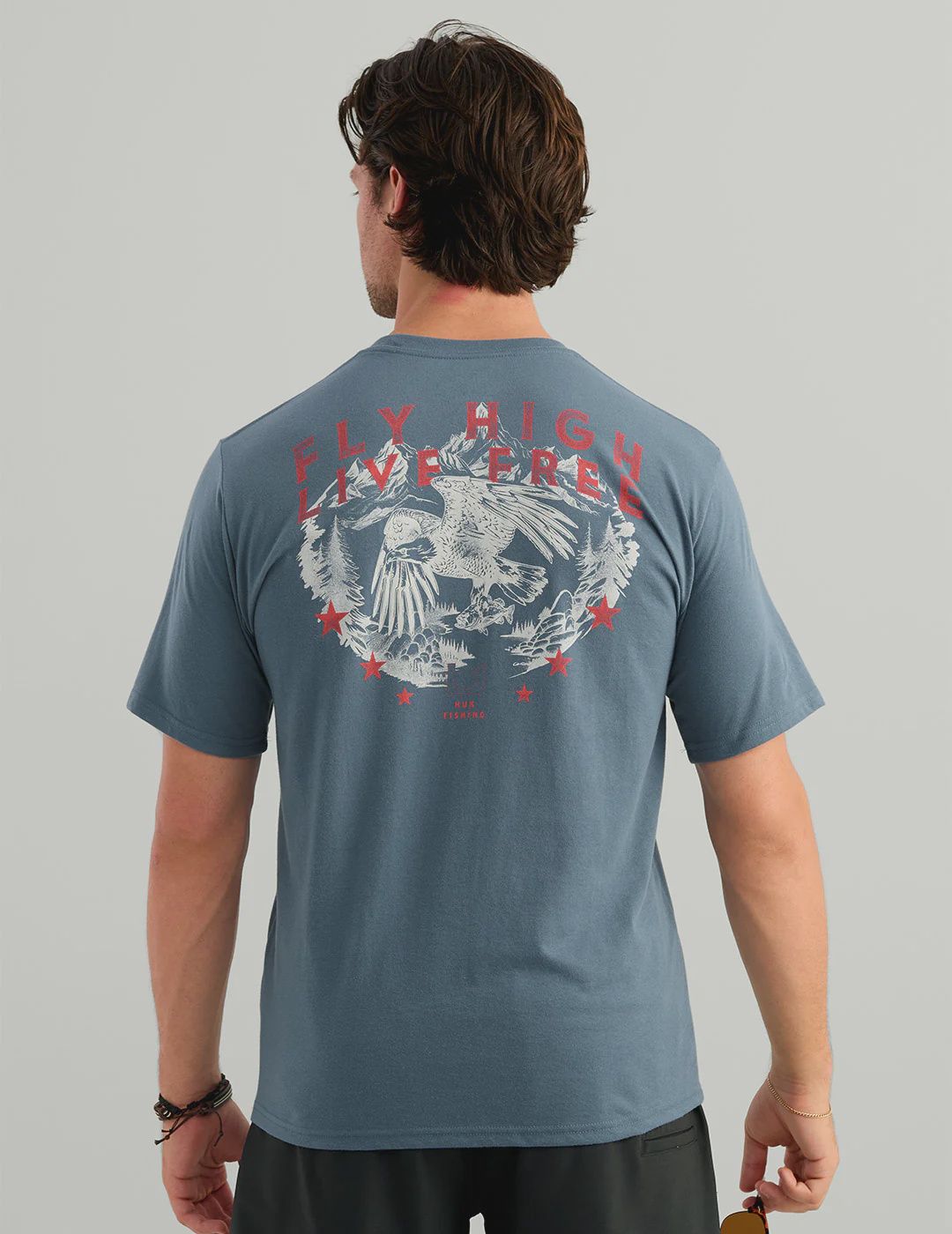 Huk Bass Eagle SS Pocket Tee
