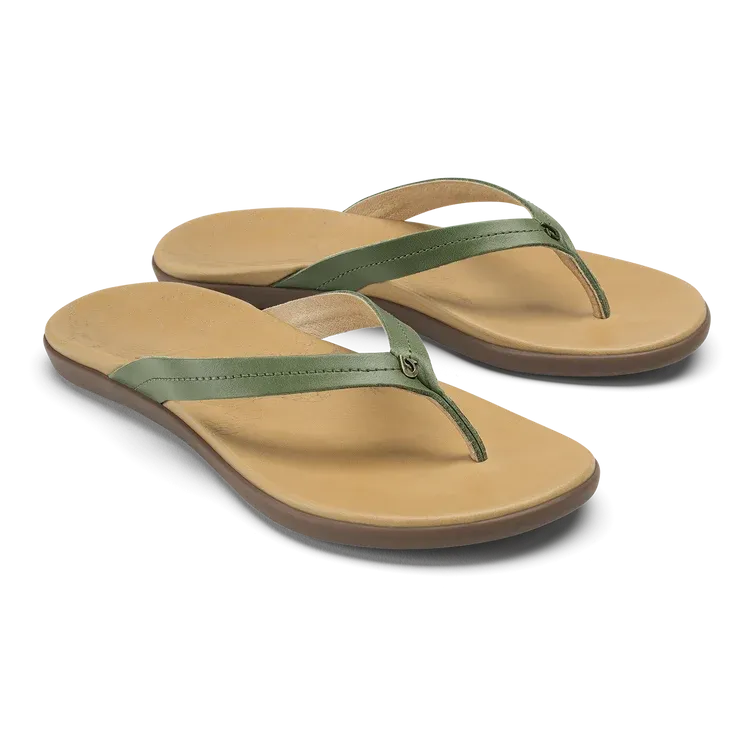 Olukai Honu, Color: Green Olive SU26, Size: 7