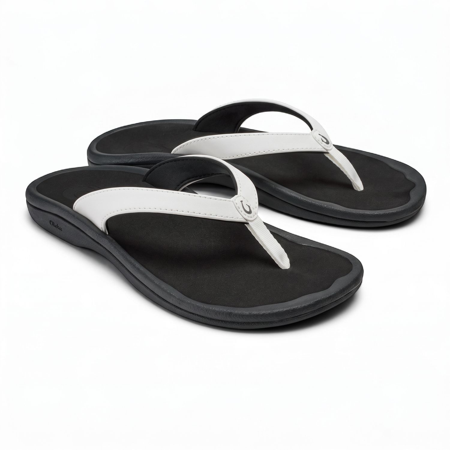 Olukai Ohana Lahi, Color: White Sand/Black SU26, Size: 6