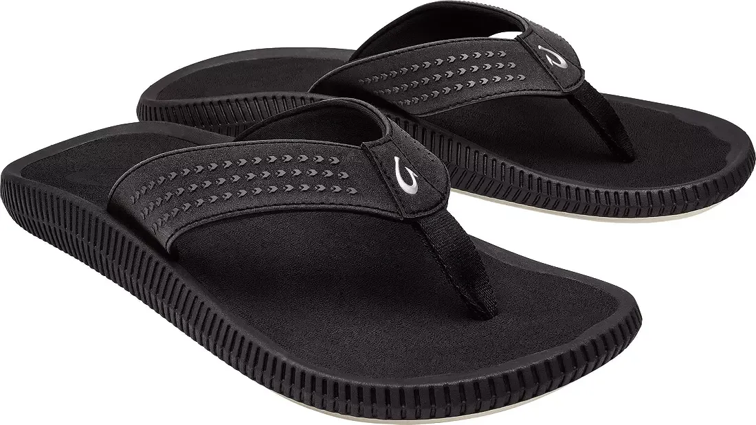 Olukai M Ulele, Color: Black/Black, Size: 9