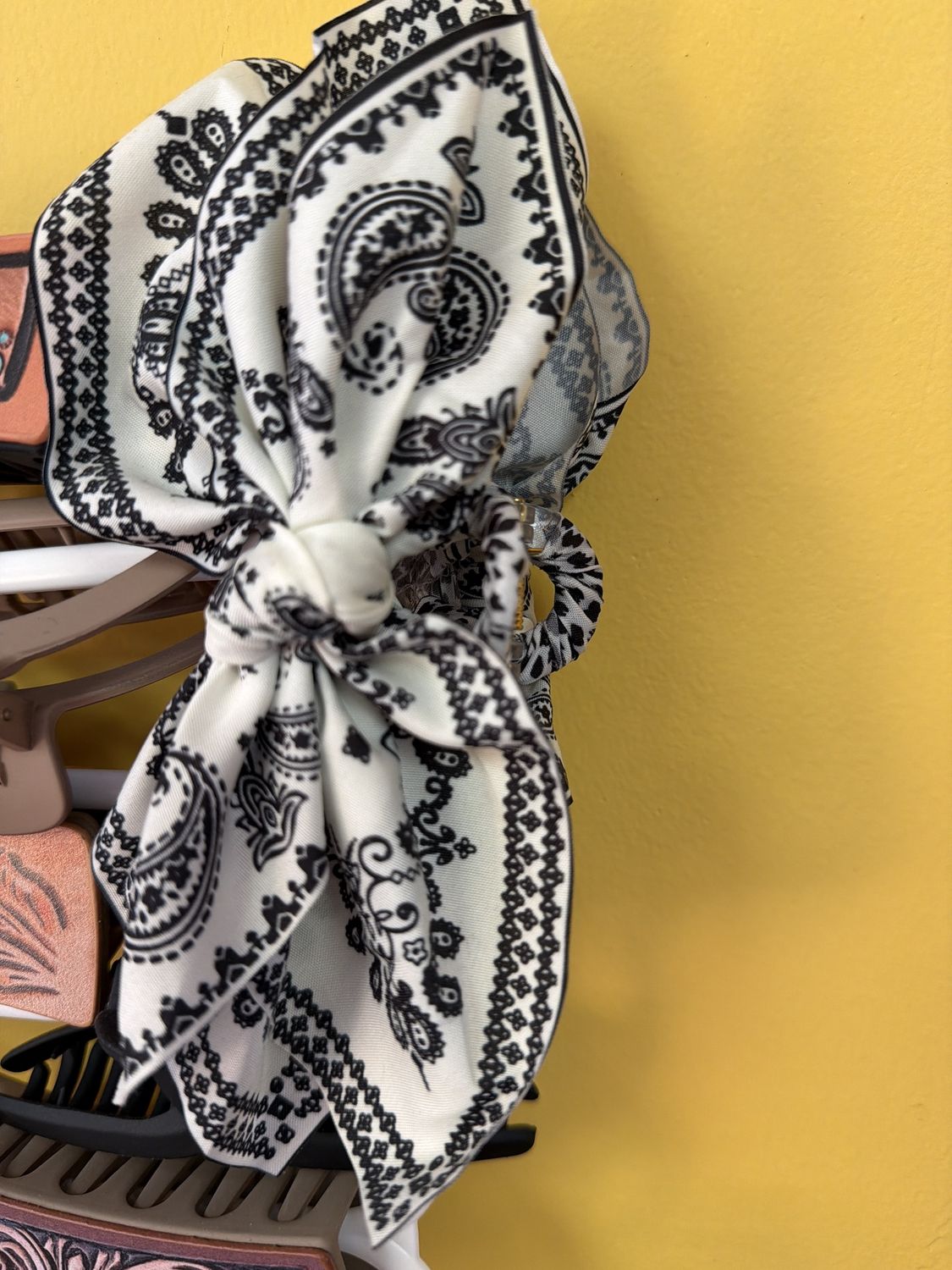 Hair clips with bandana