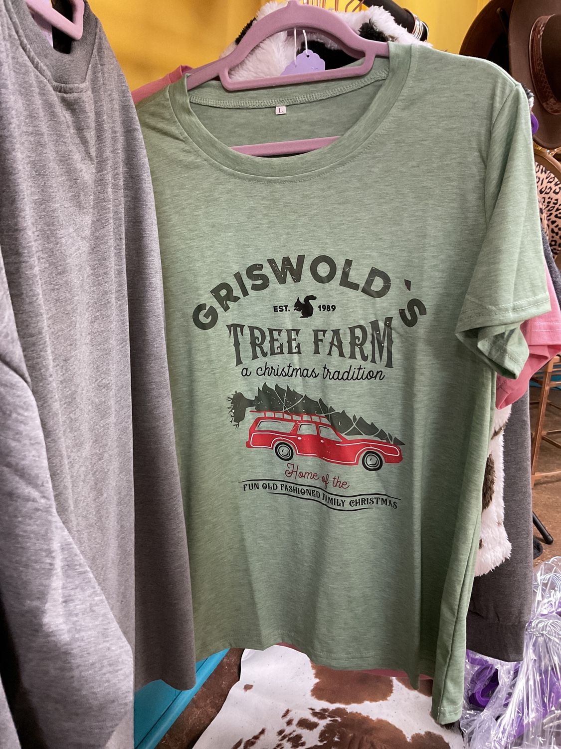 Tree farm crew neck t shirt