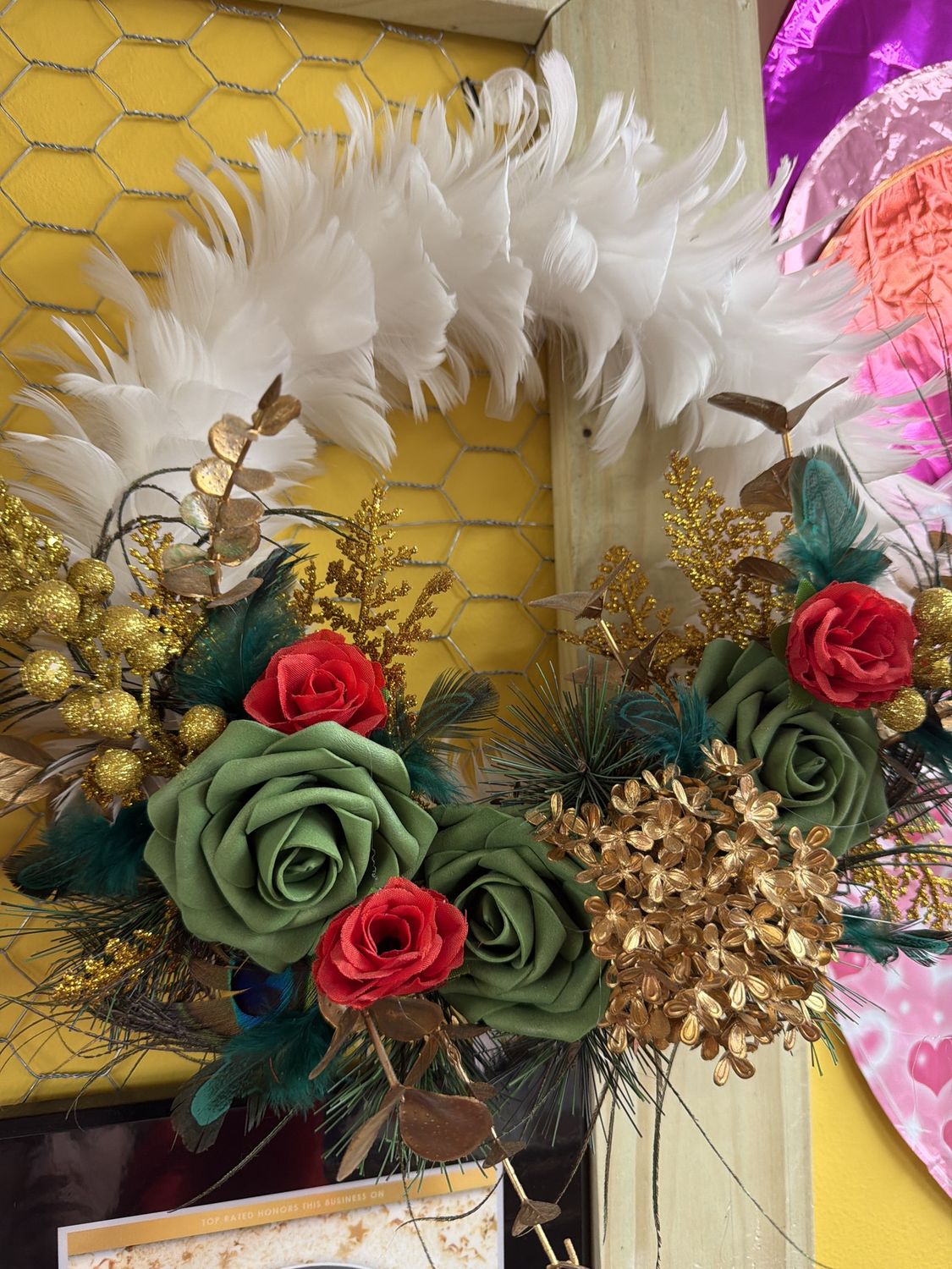 Small feather wreath