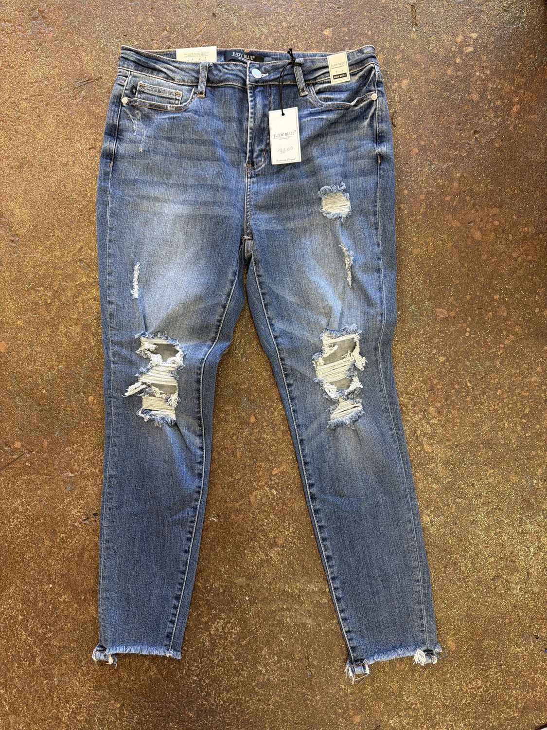 High waist skinny fit