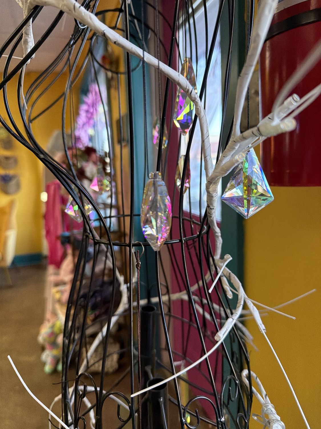 Hyaline &amp; Dora hanging AB crystal stick