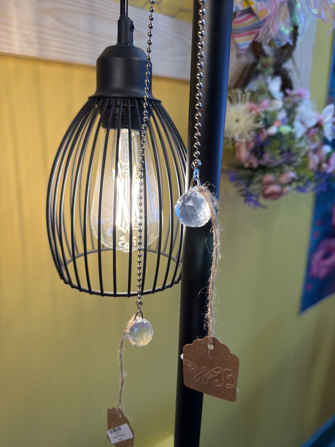 Crystal fan pull chain