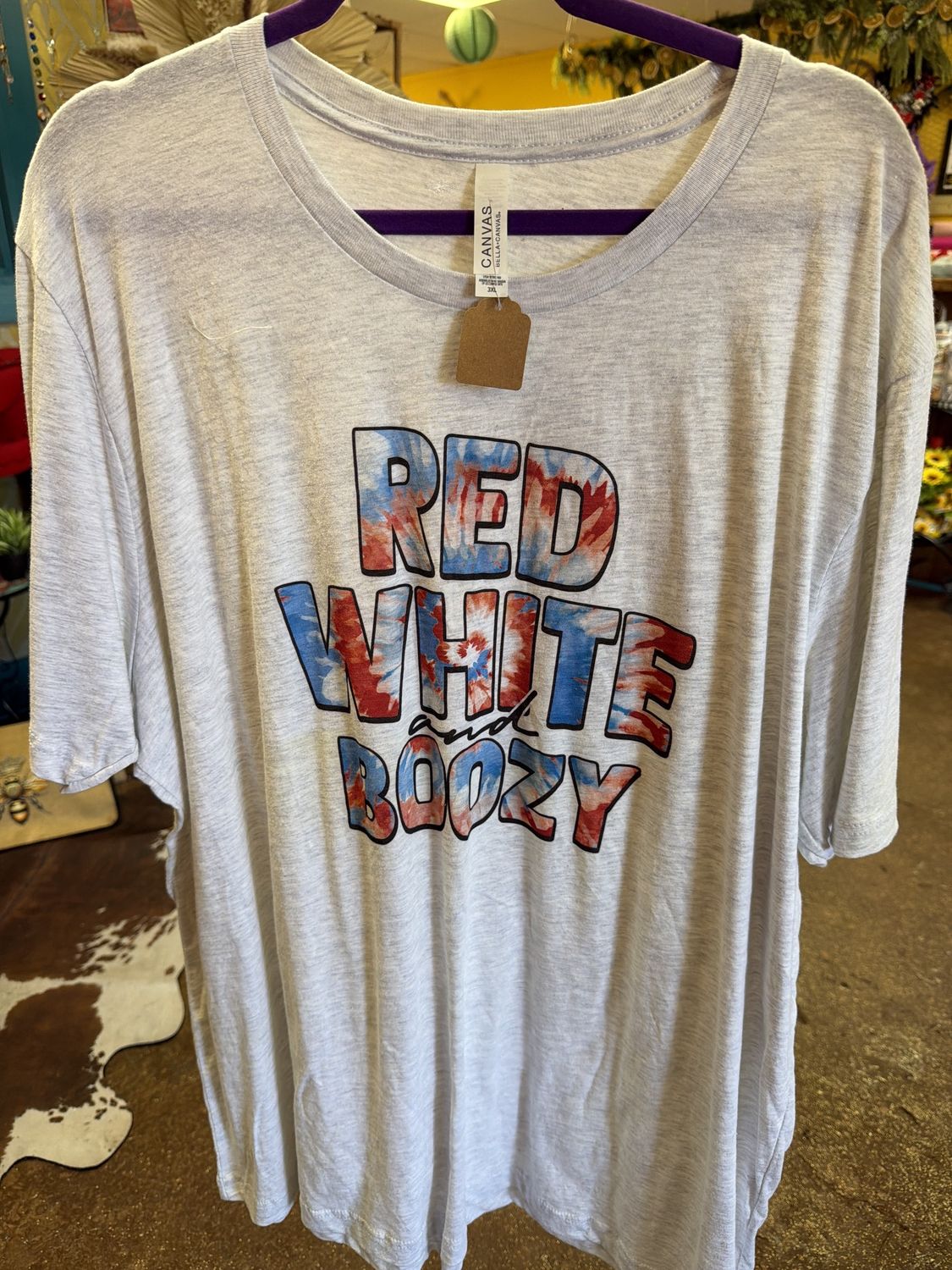 Red white and boozy tshirt