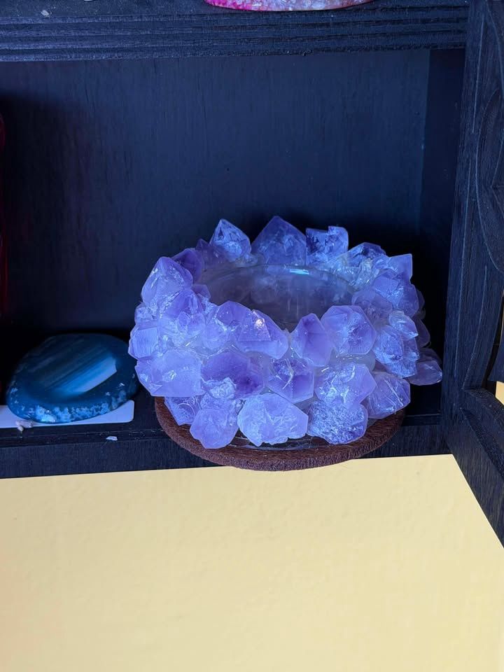 Amethyst candle votive